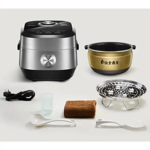 美的多段ih电磁加热可变压力wifi操控钛金鼎釜4l电饭煲电饭锅mbpfz400