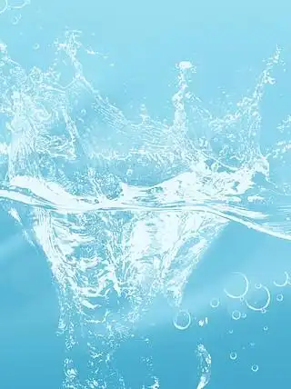 水滴水流补水夏日美妆电商背景