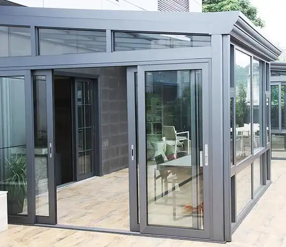 铝合金平开窗断桥平开窗封阳台玻璃阳台封窗封阳台效果图窗户封阳台封