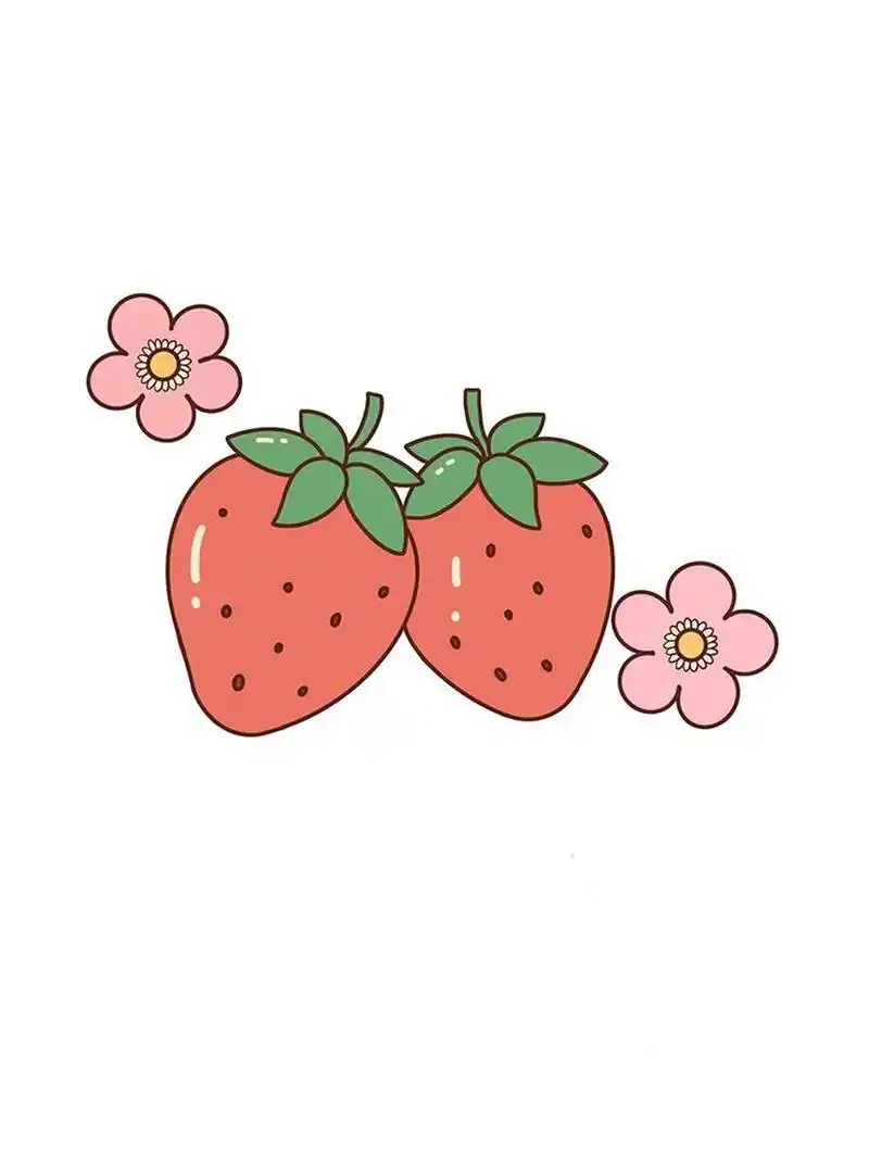 好看的草莓简笔画🍓