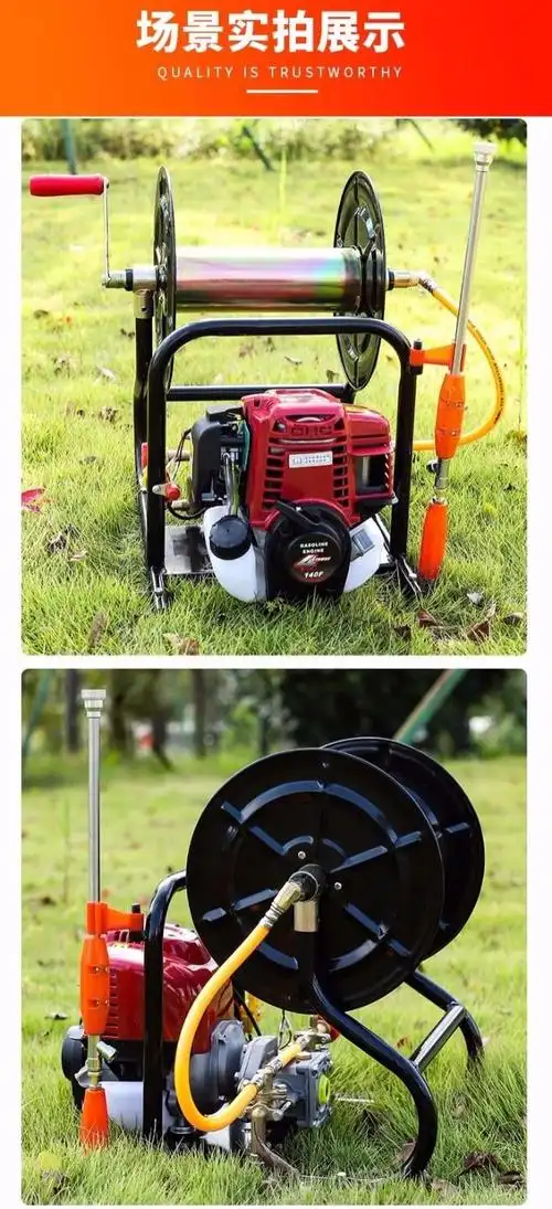 手提式小型汽油机打药机农用农药喷雾器高压雾化果树打药泵多功能 140