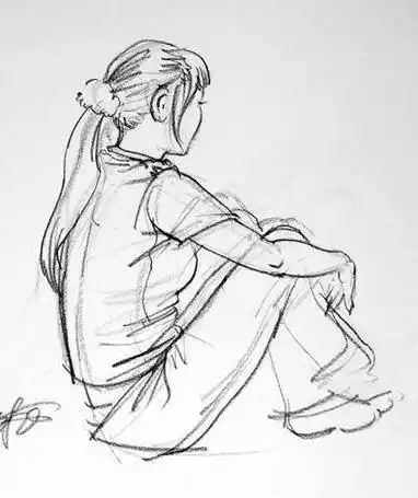 人物侧面简笔画图片大全 人物侧面简笔画图片大全可爱