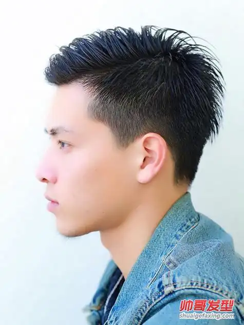 男生三七分短发发型男人偏分发型图片