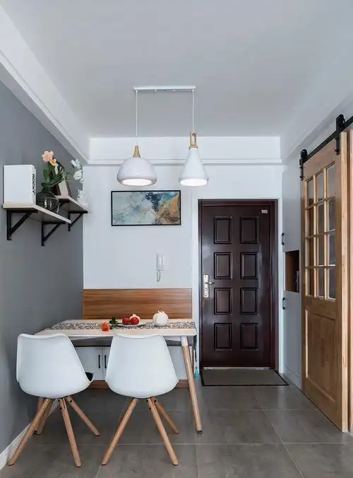 现代简约风格设计信阳中冶尚园82平米两室一厅装修效果图