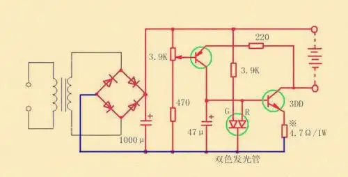 求一个简单的,充满自停的12伏充电器电路图,用变压器制作的最好谢谢啦