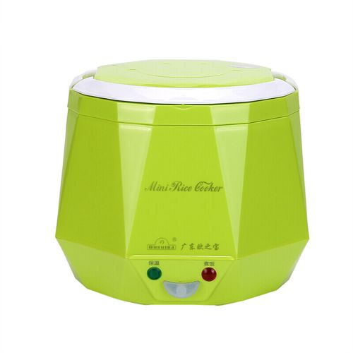 欧之宝 车载迷你电饭煲 迷你车用电饭锅 1.3l 绿色 12v小车用