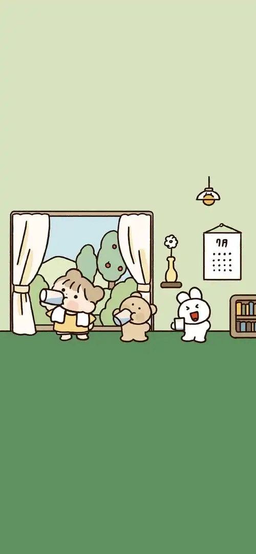 壁纸#小女孩#少女心#ins#简约#可爱#清新#好看