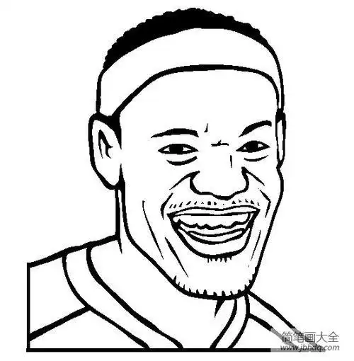 詹姆斯卡通人物简笔画