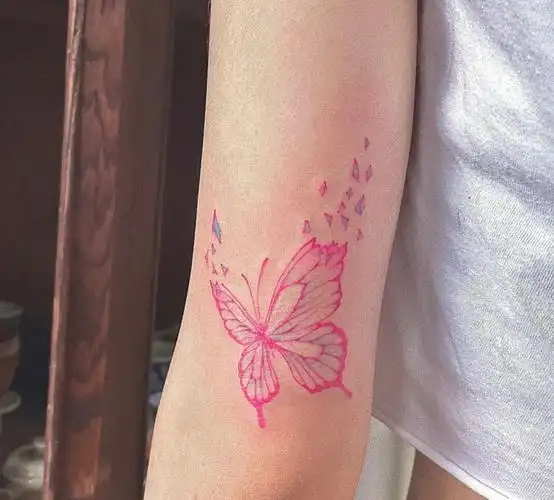 2021蝴蝶纹身图案大全女14