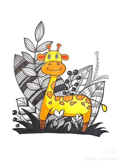 48张精美装饰线描素材欣赏简单一招教孩子玩转创意线描课堂