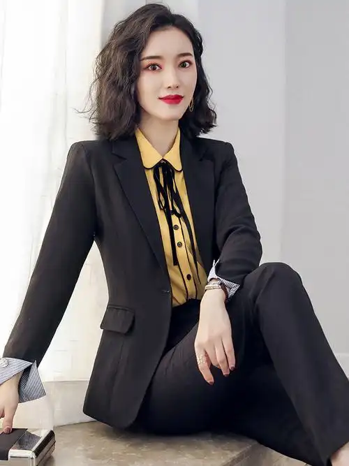 艾尚臣职业套装女新款时尚正装白领工装气质修身西装套装女工作服