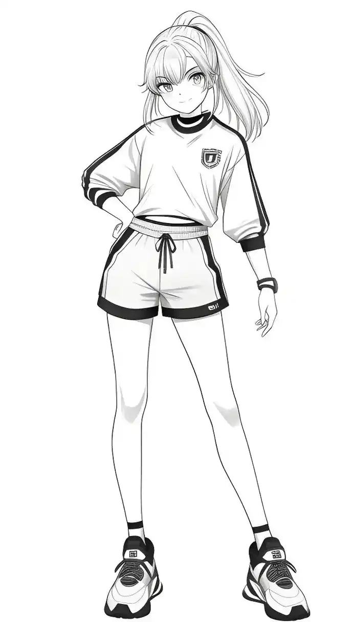 试试这些美少女卡通人物!#美少女线稿#涂色 - 抖音