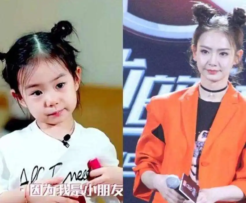 都说戚薇和女儿如同复制粘贴看到杨幂女儿后才感叹基因太强大