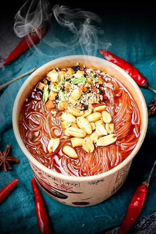 酸辣粉网红110g*6桶装正宗重庆夜宵方便速食