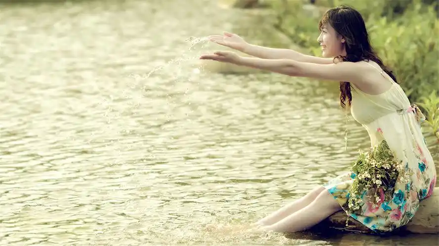 唯美小清新女生电脑桌面壁纸