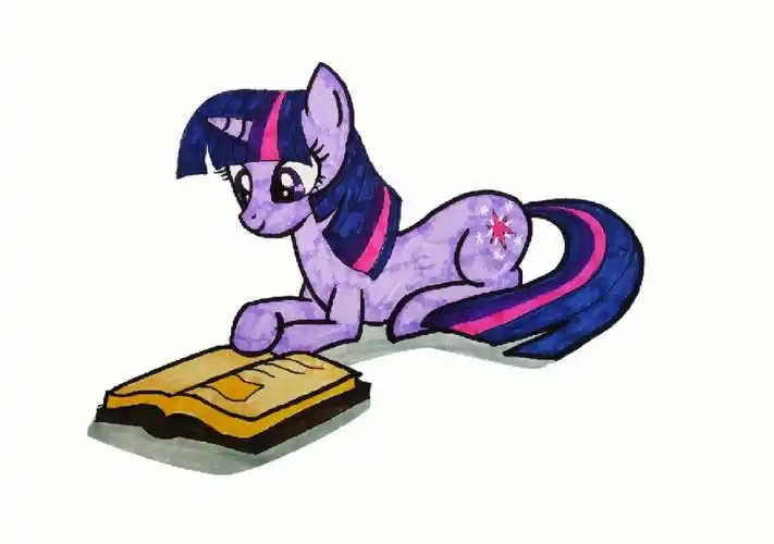 紫悦  #小马宝莉  #全球宅家画画打卡  #马克笔手绘  #画画