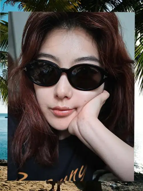 墨镜眼镜框分享长脸缩短中庭日常显脸小