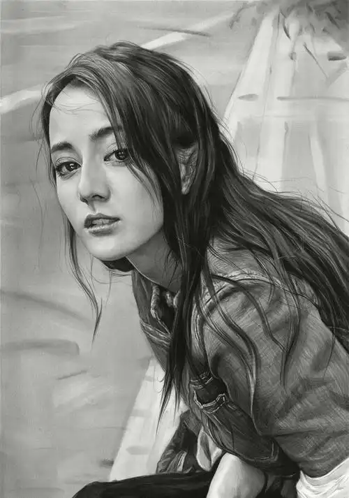 画面整体感素描头像的过程中要把注意力集中在比例关系,构图和模特的