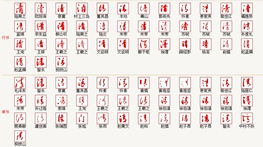 明朝的清字怎写