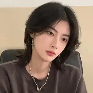 假发男狼尾帅气时尚个性短发蓬松中分刘海显白酷帅男女万用全头套