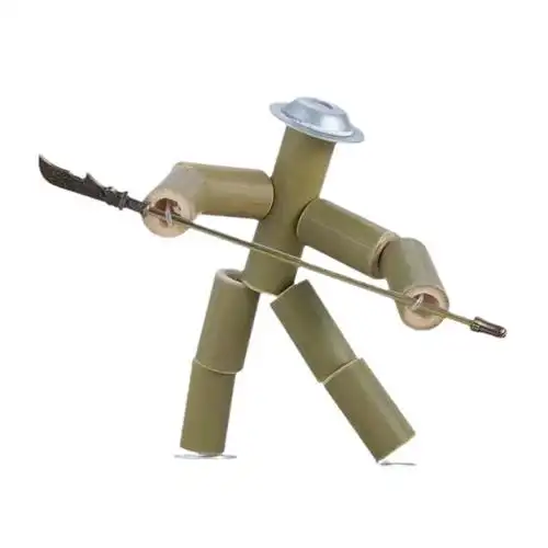 教材高级版手工武器成品已拼好木偶玩具六年级竹节人双人对战同款