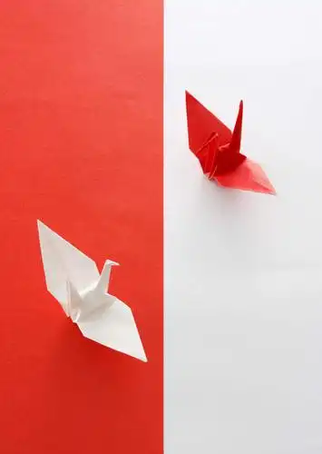 静物,阴影,艺术,反射,影子,折纸,纸艺,手工艺品,千纸鹤,文化,红色