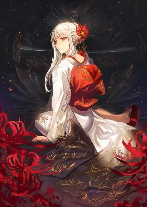 动漫精美壁纸图享主题彼岸花少女