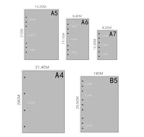 queena a5 a6 a7 活页笔记本补充螺旋活页夹计划者内页纸日记周刊每月