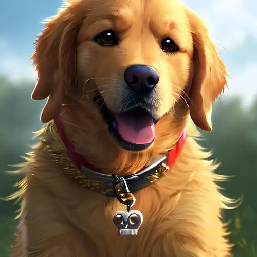 狗狗头像图片 蠢萌小金毛