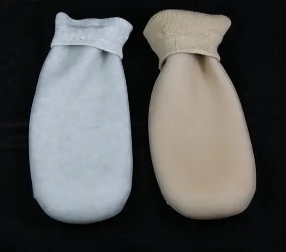 假肢硅胶套小腿假肢用凝胶套 凝胶袜 硅胶套 残肢套 残肢袜 白色1只 s