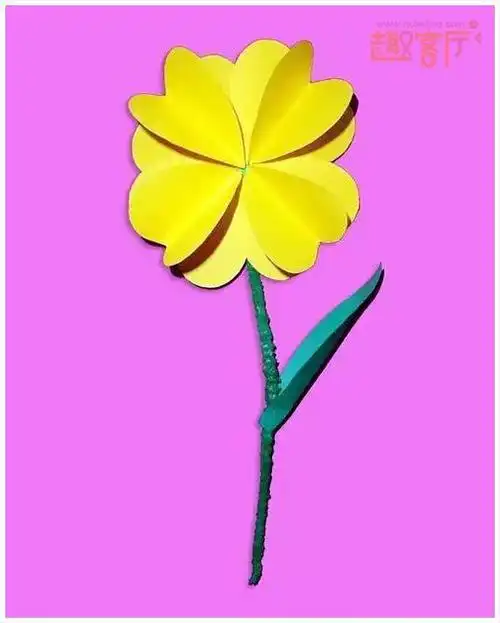 母亲节立体手工花手工卡纸diy