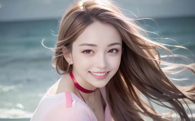 【ai壁纸】沙滩美女 4k高清ai电脑壁纸 图包后附