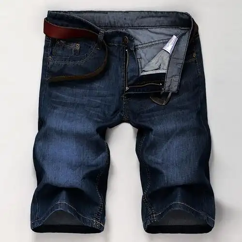 2021夏季款牛仔短裤男士薄款男装五分裤男5分马裤沙滩裤中裤子