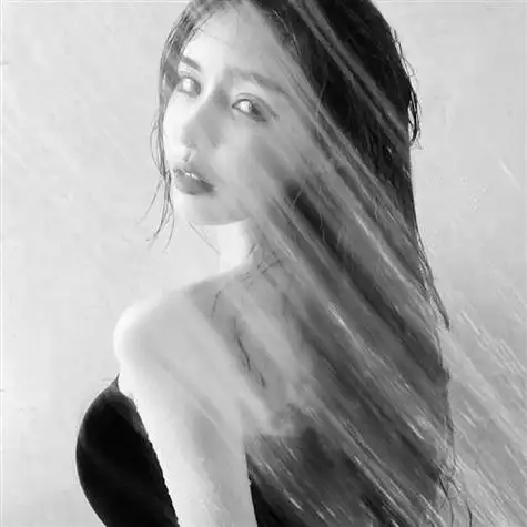 高清好看的黑白美女头像