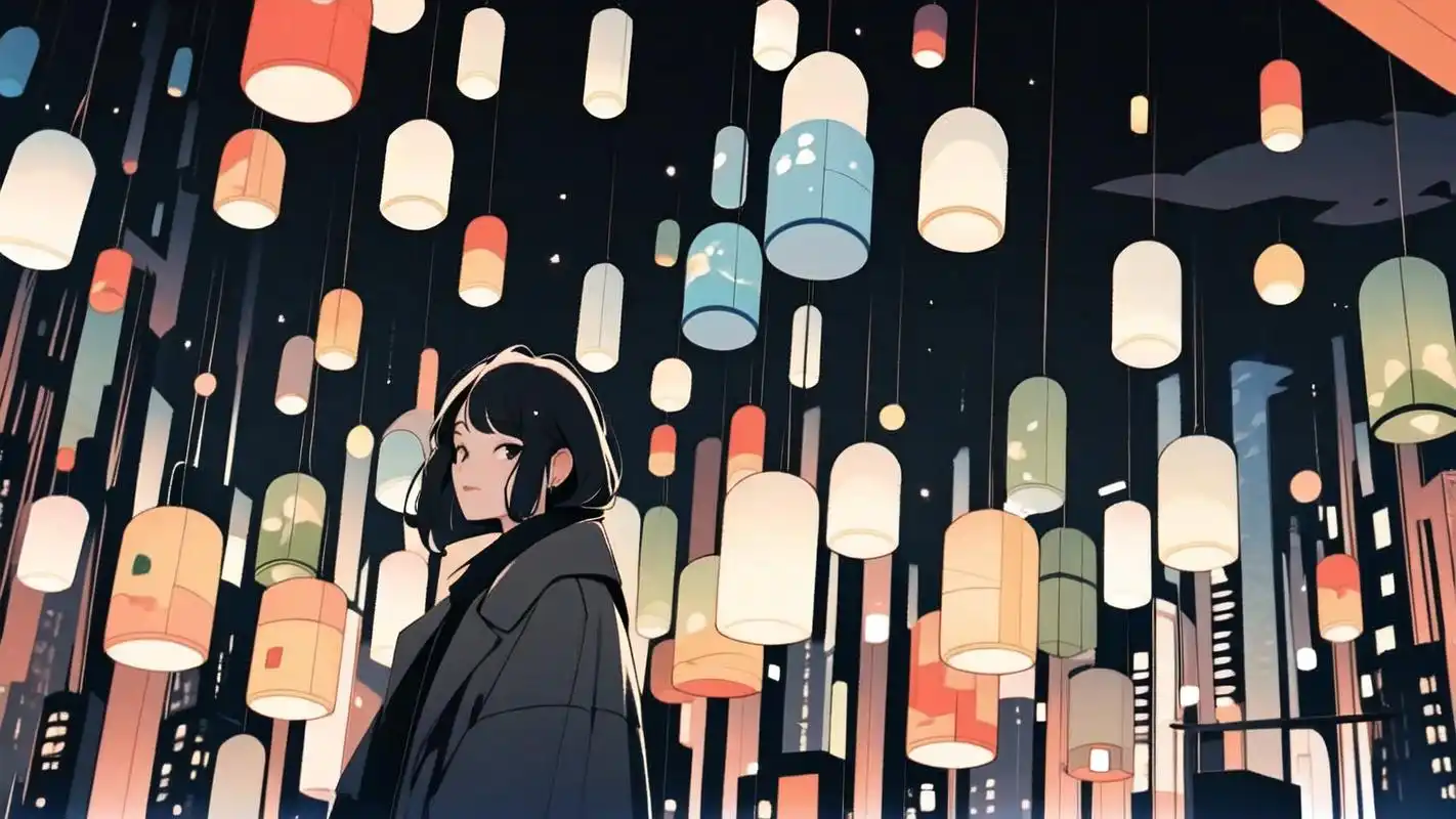 918k超清动漫风,夜晚城市壁纸大放送!