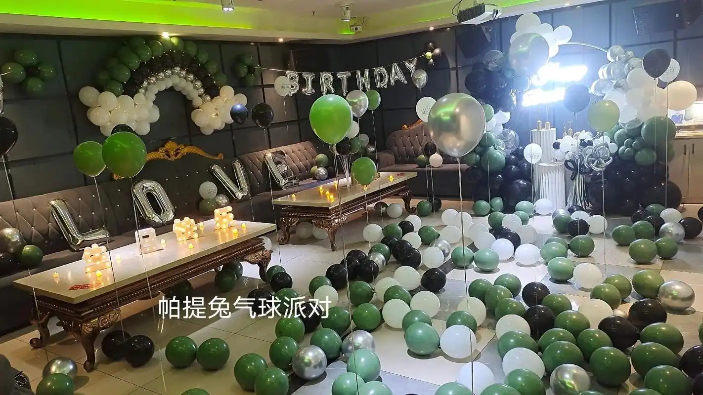 女神生日ktv气球布置94.ktv包厢布置,气球有价,仪式感 - 抖音