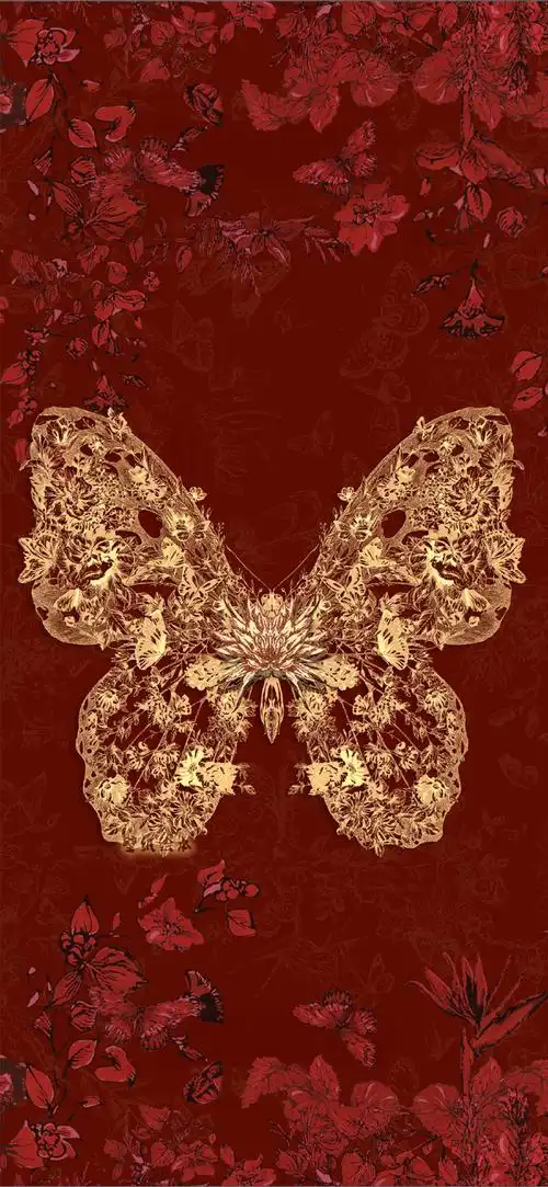 好适合过年  喜气又富贵  迪奥dior蝴蝶壁纸  #新年壁纸接龙