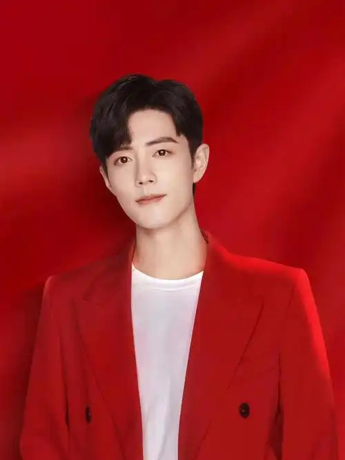 肖战图集红色喜庆的虎年主题