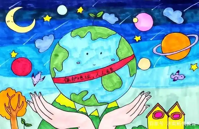 世界地球日|地球妈妈我守护——世纪英华小画家童心唤环保