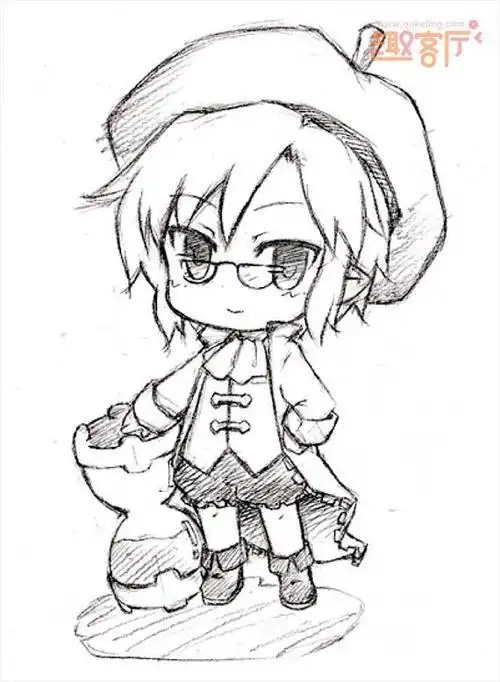 卡通人物简笔画大全动漫人物萌少女简笔画入门动漫人物画图片大全十二
