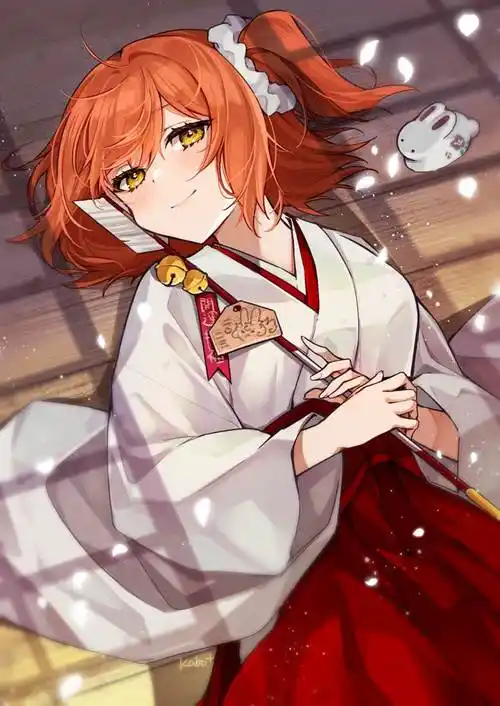 女祭司|插画师有钟/イチノ的藤丸立香插画图片