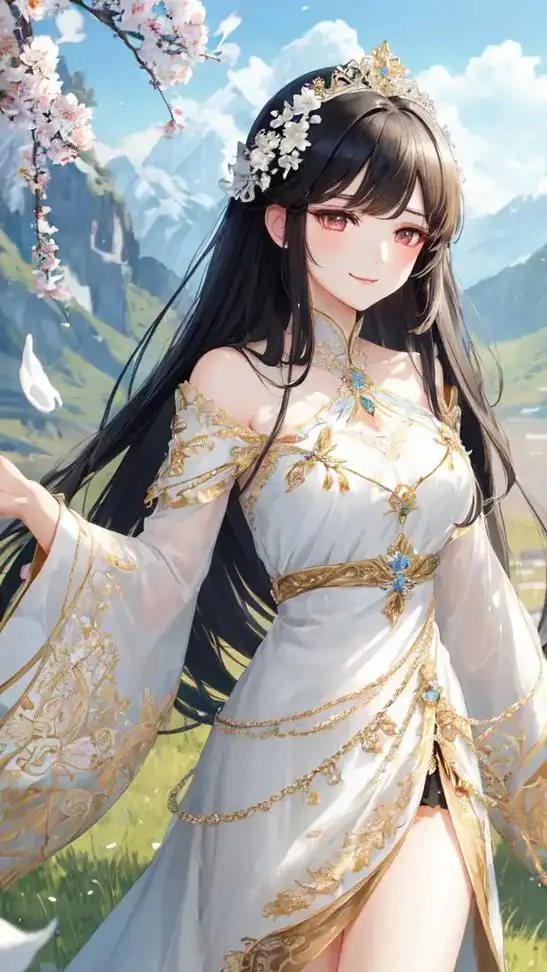 ai绘画 #写实动漫 女神,单人,美瞳,长睫毛, - 抖音