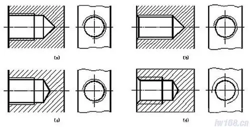 cad机械制图内螺纹画法