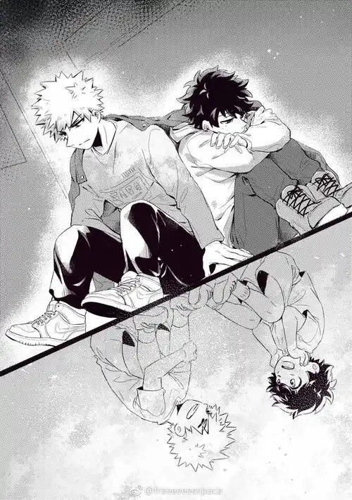 侵删我的英雄学院爆豪胜己咔酱绿谷出久胜出图源自微博水印