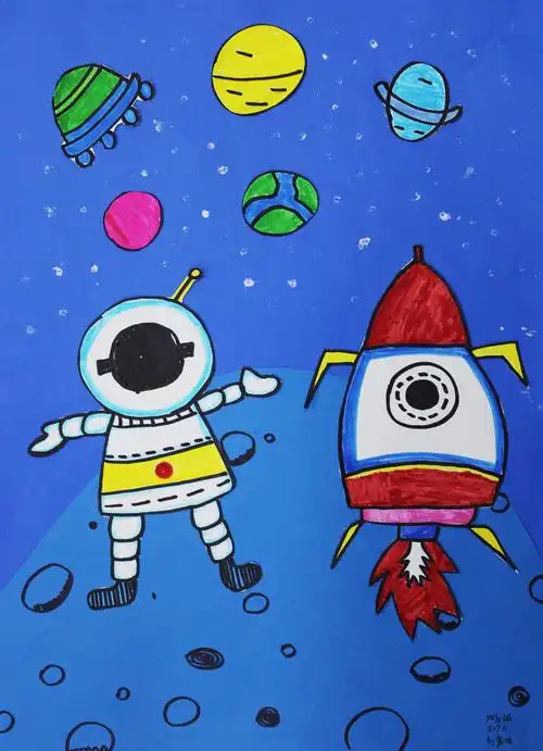 《登上月球表面》蓝蓝的星际里,迈向太空,登上月球表面.