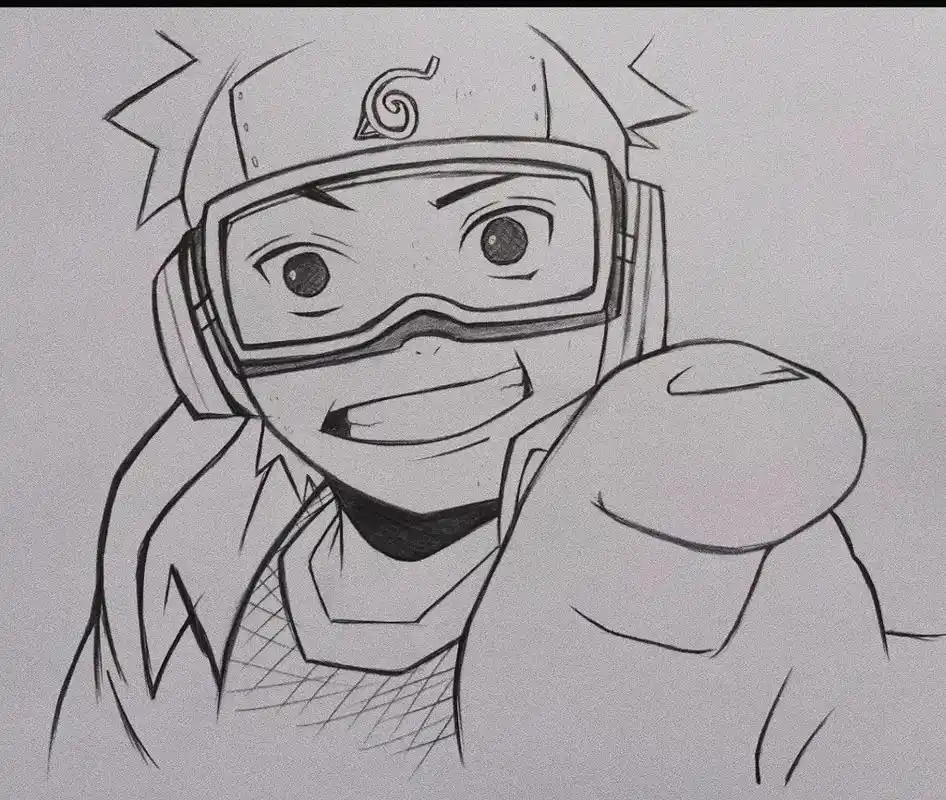 简笔画     第六十二幅.快@你的好朋友来画吧#火影忍者  - 抖音