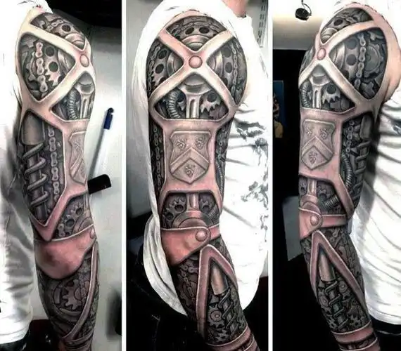 花臂纹身图案大全_花臂纹身图片_纹身花臂手稿_半臂纹身_第21页