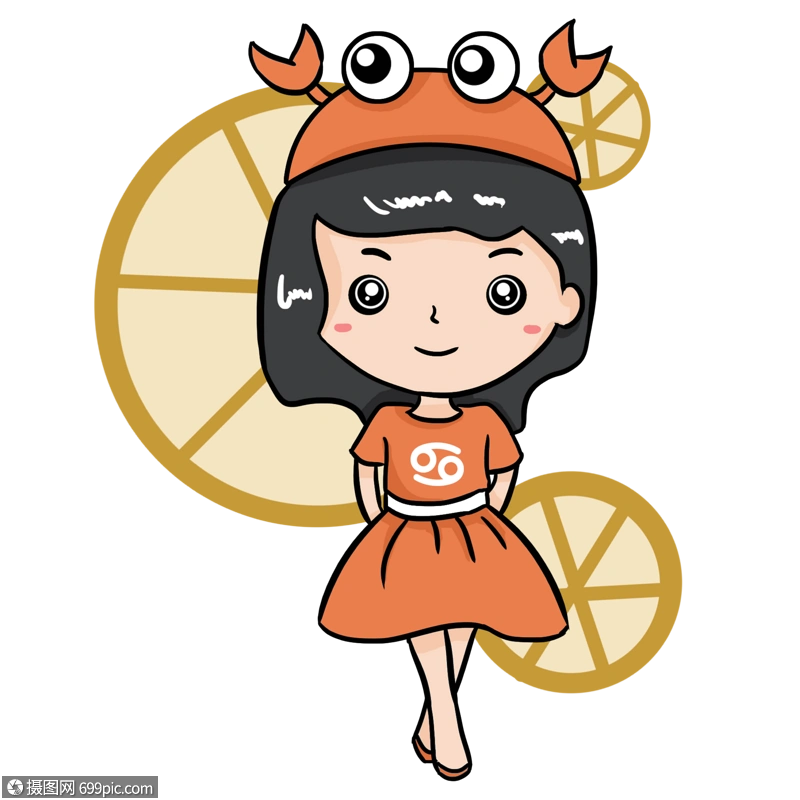 巨蟹女孩星座螃蟹图片