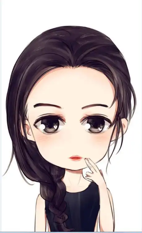 杨颖素描简笔画q版卡通美少女简笔画图片卡通版杨颖简笔画q版杨颖简笔