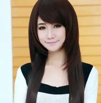 直发斜刘海发型 女生斜刘海直发发型(4)